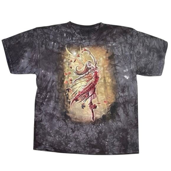 The Mountain Fall Fairy Anne Stokes Tie-Dye T-Shirt - 2XL - Picture 1 of 3